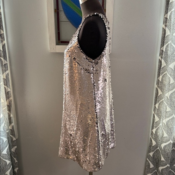 K/Lab Sequined Mini Shift Dress SZ Medium - Picture 3 of 7
